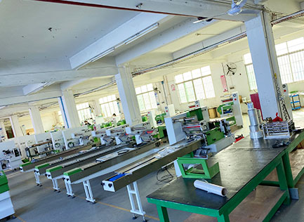 新枕式水饺包装机生产车间